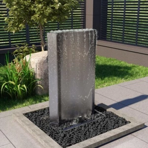 Gartenbrunnen Silbern 60,2x37x122,1 cm Edelstahl - Bild 1 von 11