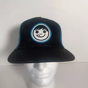Cappello da baseball Neff Smiling Face Snapback Logo Nero e Blu - Foto 1 di 8