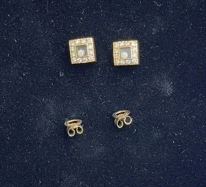 Boucles D'oreilles dans le goût de la collection Happy Diamonds en or jaune 18k - Picture 1 of 2