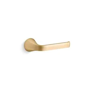 KOHLER Cursiva Wall-Mount Toilet Paper Holder in Vibrant Brushed Modern Brass - Picture 1 of 4