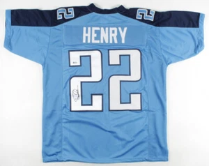 Derrick Henry Signed Tennessee Titans Jersey (Beckett COA) Alabama Star R.B. - Picture 1 of 6