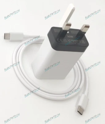 Genuine Google Pixel 6a / 3a XL / 6 30W Fast Charge Plug Adapter & USB-C Cable - Image 1 of 4