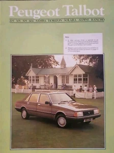 Peugeot Talbot Range Brochure 1984 205 305 505 604 Samba Horizon Alpine Solara - Picture 1 of 3