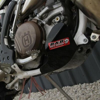 Black Bash Plate Fits Husqvarna TE300 2017 2018 - Image 1 of 4