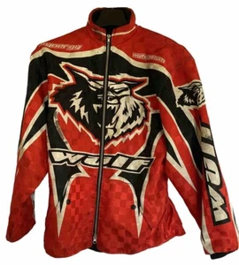 Mens Wulfsport Motocross Jacket Motorcycle Red UK Size Small MX Biker Motorcross - Picture 1 of 11