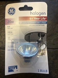 3 Pack Halo GE 20W/12V Flood Light Bulb 4+ Year Life MR16 Protective Cover - Picture 1 of 5