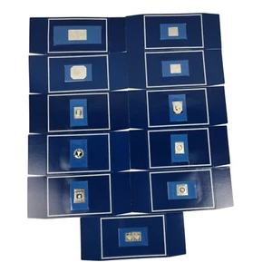 1977 Franklin Mint Official Silver 100 Greatest Stamps of the World Issues 1-11 - Picture 1 of 12