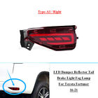 LED Red Rear Bumper Brake Tail Light Fog Lamp For Toyota Fortuner 16-21 Right A1 Toyota Fortuner