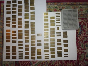 135 New Hermes Font Engraving Brass Plates Letters, Numbers, Symbols & tray - Picture 1 of 7
