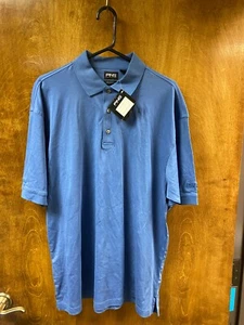 NWT Men's "Ping" Cosmo blue short sleeve shirt . Size large - Picture 1 of 2
