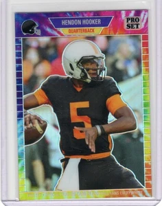 Hendon Hooker 2023 Leaf Pro Set Metal #PSG-8 Tie-Dye Prismatic Rookie RC 4/5 - Picture 1 of 2