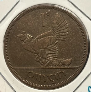 1952 Ireland 1 Penny - Bronze Irish Penny - Rooster - Picture 1 of 2