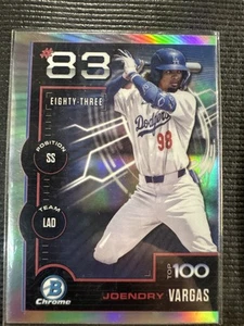 2025 Bowman #BTP-83 Joendry Vargas Bowman Scouts Top 100 - Picture 1 of 2