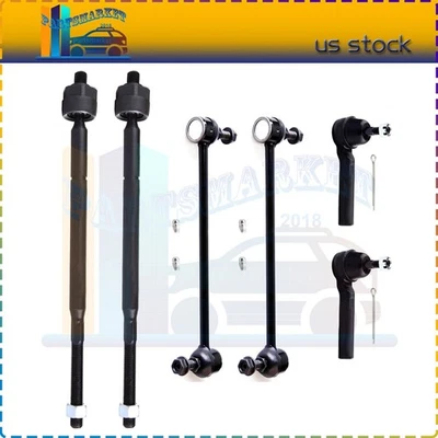 New Inner Outer Tie Rod Ends Sway Bar Kit 6Set For 2008-2014 Dodge Grand Caravan Foto 1 de 4