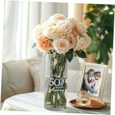  50 Aniversario Regalos de Boda para Parejas, Jarrón 50 Aniversario Foto 1 de 4