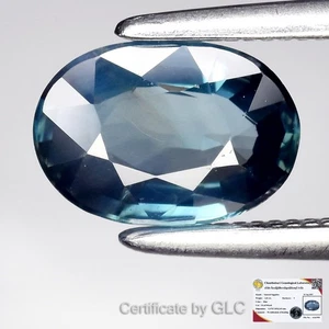 💎 GLC CERTIFIED 1.02ct VS Oval Natural Blue Sapphire - Unheated, Thailand Gem - Picture 1 of 5