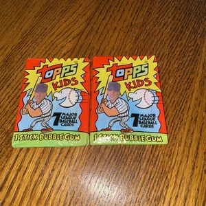 1992 Topps Kids Baseball Card Pack 2 SEALED WAX PACKS - Picture 1 of 2