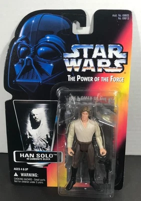 Star Wars Han Solo en Bloque de Carbonita 3.75" Figura Tarjeta Roja POTF 1996 NUEVO Foto 1 de 4