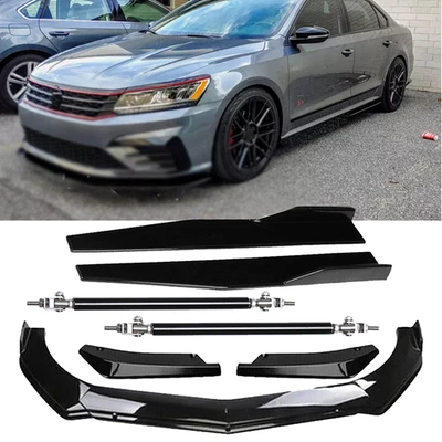 For Volkswagen PASSAT Front Bumper Lip Spoiler Splitter Side Skirt Rear Lip - Image 1 of 4