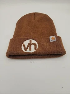 Carhartt Beanie Adult One Size Knit Cuffed Winter Hat Brown Outdoor  - Picture 1 of 4