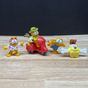 Vintage 1989 McDonald's Garfield Happy Meal Toys Lot Of 4 Pieces Action Figures - Picture 1 of 6