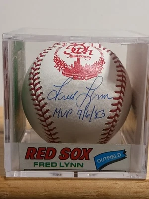 FRED LYNN 'MVP 7/6/83' Signed 1983 All Star Game OML Baseball (JSA Basic COA) - Image 1 of 4