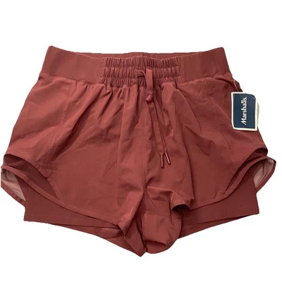 Женские спортивные шорты для бега MPG XS из спандекса внутри свободного покроя снаружи розовые - Изображение 1 из 4