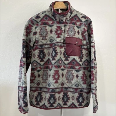 VTG Weatherproof Women's Small Aztec Fleece Pullover 1/4 Snap Synchilla Style - Image 1 of 4