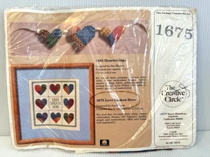 NEW The Creative Circle Needlework Kit ~ 1675 Love Spoken Here ~ 9x9" - Picture 1 of 3