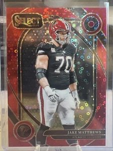 2024 Panini Select H2 - Jake Mathews Red Disco /49 Falcons #120 - Picture 1 of 2