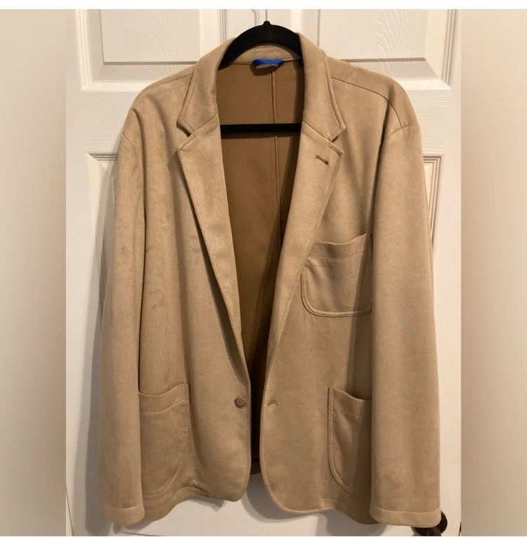 Men’s Warehouse Blazer Suede Leather EUC Large - Image 1 of 1