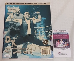 HHH Chyna handsigniert dual signed Januar 1998 WWF Magazin H Helmsley JSA WWE - Bild 1 von 1