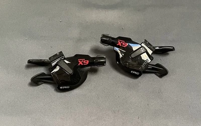 SRAM X9 Trigger Shifter Set MTB 2 x 10 Spd Front & Rear Impulse Technology 204g - Image 1 of 4