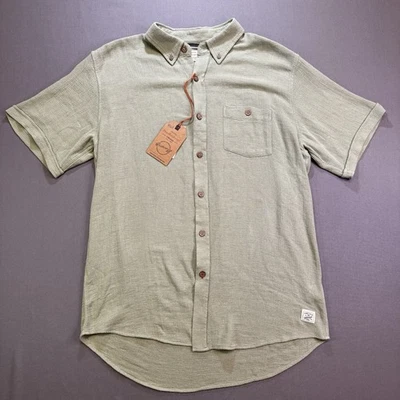 Weatherproof Vintage Men’s Shirt M Green Air-Tex Short Sleeve Button Up NWT - Image 1 of 4