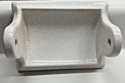 De Colección Blanco Moteado Accesorio de Baño Soporte de Papel Higiénico Montaje en Pared Cerámica MCM Foto 1 de 4