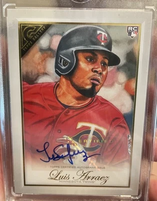 2019 TOPPS GALLERY LUIS ARRAEZ ROOKIE AUTOGRAPH PADRES BATTING CHAMP INVEST AU - Image 1 of 2