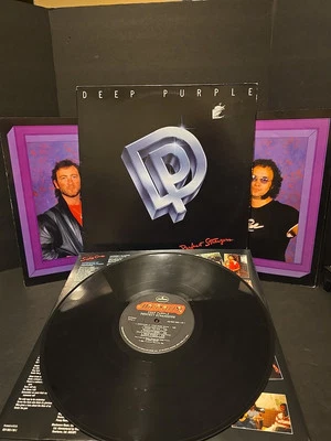 DEEP PURPLE Perfect Strangers OG LP  Original 1984 USA Pressing W/ Tour Book NM - Image 1 of 4