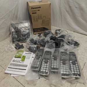 Panasonic Cordless Phone w/ Call Block, Bluetooth, Answering Machine, KX-TGF975B - Zdjęcie 1 z 5