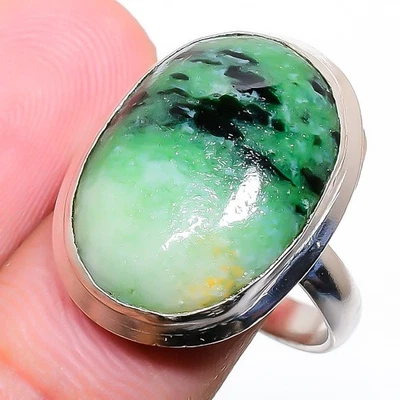 Ruby Zosite Gemstone Handmade 925 Sterling Silver Jewelry Ring Size 8 p141 - Image 1 of 2