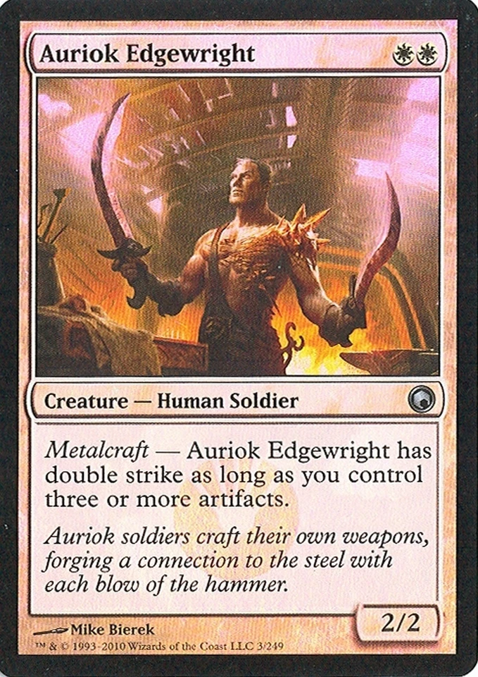MTG - Scars of Mirrodin - Auriok Edgewright - Foil - NM - Image 1 of 1