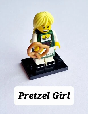 LEGO 71002 COLLECTABLE MINIFIGURE SERIES 11 PRETZEL GIRL MINIFIGURE MINT CON'D - Image 1 of 4