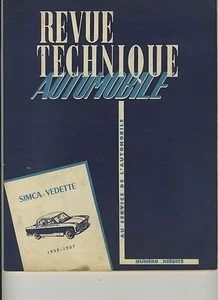 (105A) REVUE TECHNIQUE AUTOMOBILE SIMCA VEDETTE 1955-1957 - Picture 1 of 1