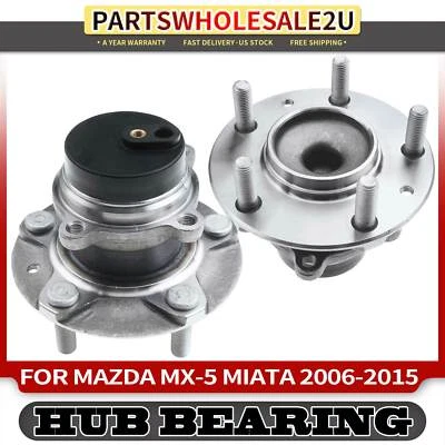 2x Conjunto de cojinete y buje de rueda delantera para Mazda MX-5 Miata 2006 2007 2008-2015 Foto 1 de 4