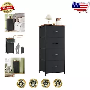 Modern Lightweight 4-Drawer Tall Dresser - Ideal for Closets and Living Rooms - Picture 1 of 10