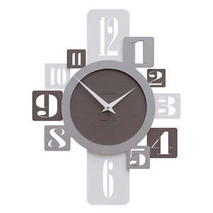 CalleaDesign Orologio da parete in legno per cucina o soggiorno di design modern - Foto 1 di 2