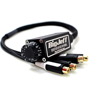 Official Big Jeff Audio Aluminum Cased 30" RCA Bass Knob Black/Silver