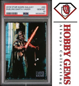 DARTH VADER PSA 10 2018 Topps Star Wars Galaxy 8 Dueling #89 C2 - Picture 1 of 2