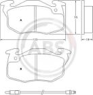 Brake Pad Set, disc brake fits CITROEN PEUGEOT RENAULT | Fits A.B.S. 36565