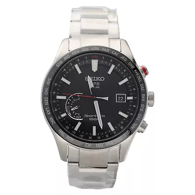 Reloj Hombre Seiko Sportura SSF003 GPS Solar Cerámica Acero Inoxidable 45mm Foto 1 de 4