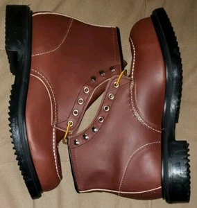 Red Wing (8249) 6" Oil Resistant Long Wear Steel Toe Safety Work Boots Size 9 E3 - Picture 1 of 12
